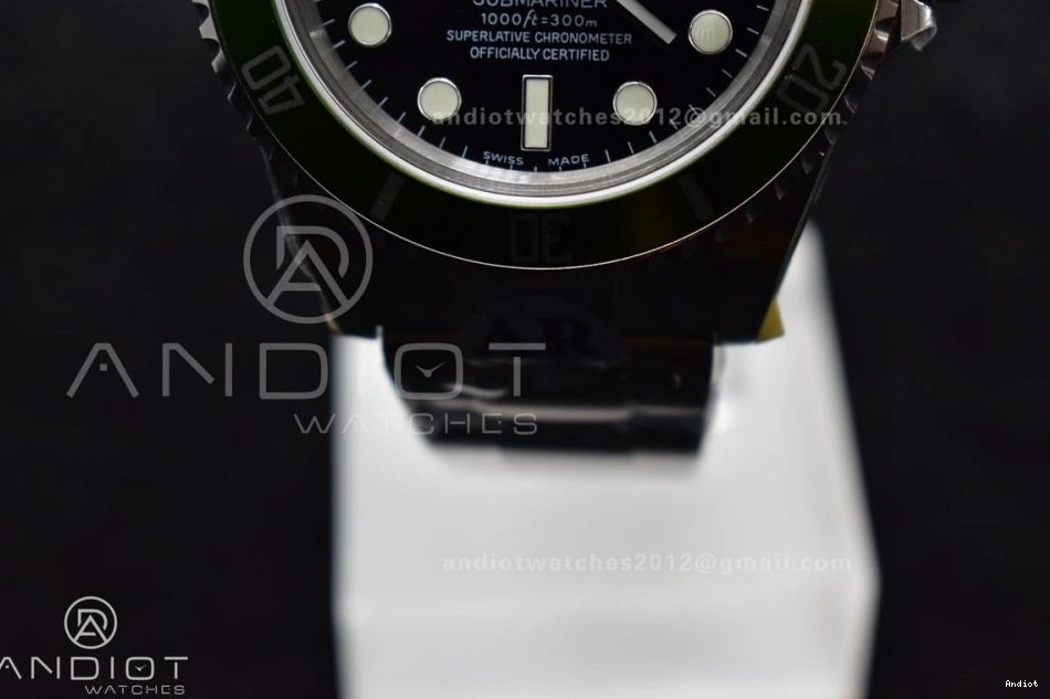 ARF1:1 Steel LV 904L Edition Submariner Green Bracelet SH3135 16610 V2 Best on SS 1110